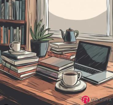 Wooden Desk - Brown